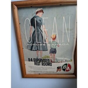 Vintage 1957 B-A Across Canada Magazine Ad British American Oil Print
